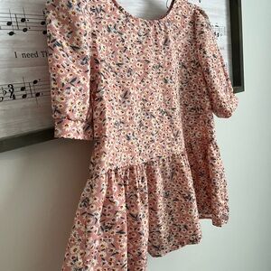 SHEIN Pink Floral Sleeveless Top